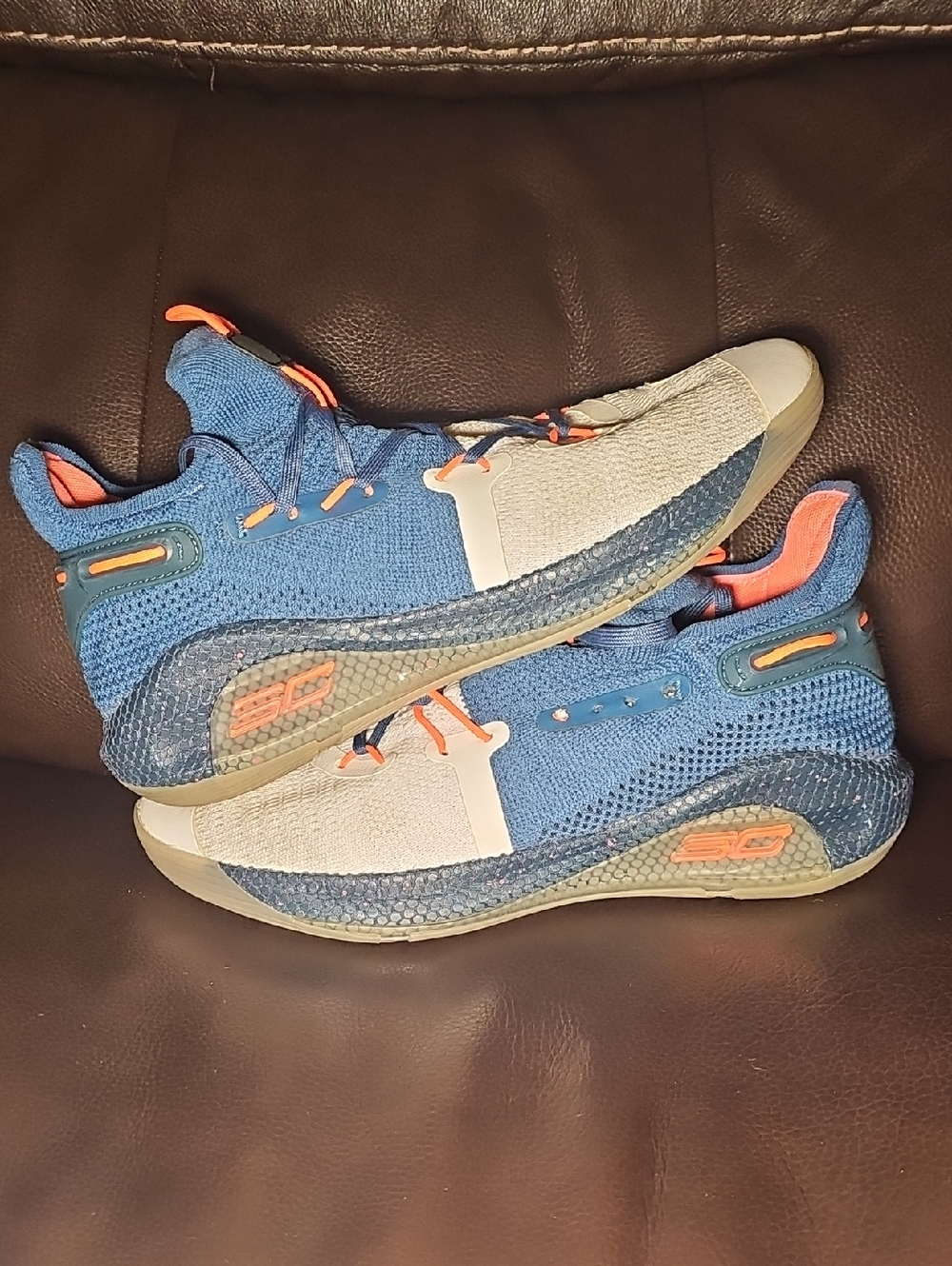 Under Armour Curry 6 SPLASH PARTY Basketball Shoes Gym Size 10 J32